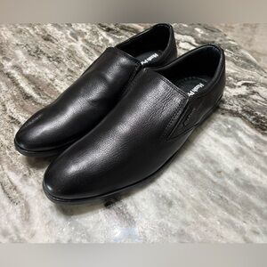 Hush Puppies Men's Black Leather Loafers